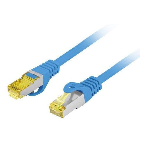 PATCHCORD ΚΑΤ.6A S/FTP LSZH CU 20M ΜΠΛΕ FLUKE PASSED LANBERG