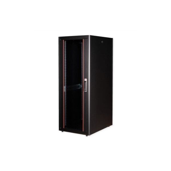ROLINE Βασικό ντουλάπι δικτύου 19 ιντσών 32 U, 600x800 WxD, γυάλινη πόρτα, μαύρο