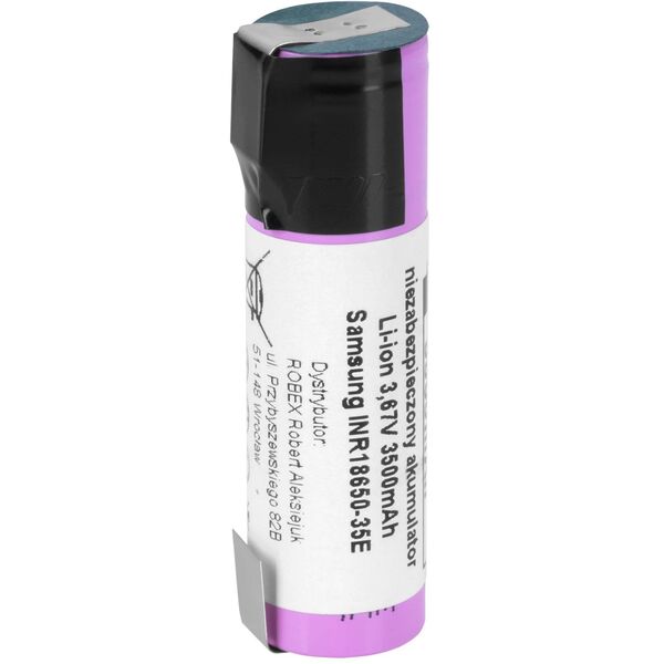 Akumulator Samsung 18650 3500mAh 3,7V INR18650-35E-FT z blaszkami
