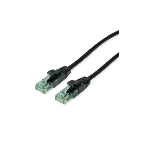 ROLINE RM UTP Patch Cord Cat.6A, czarny, 1 m