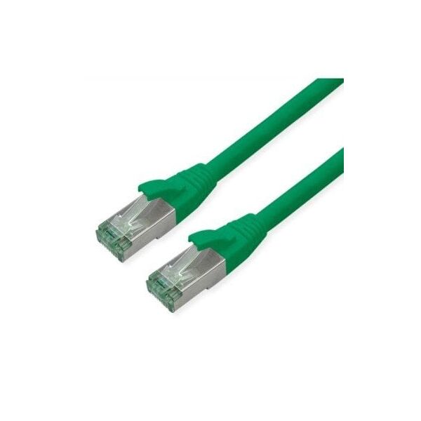 ROLINE RM S/FTP (PiMF) Patch Cord Cat.6A, zielony, 1 m