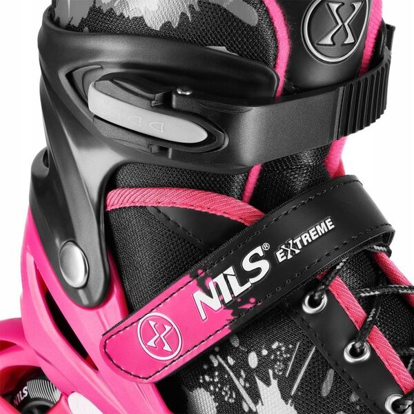 Rolki Nils Extreme NA18137A rekreacyjne regulowane różowe r. 39-42
