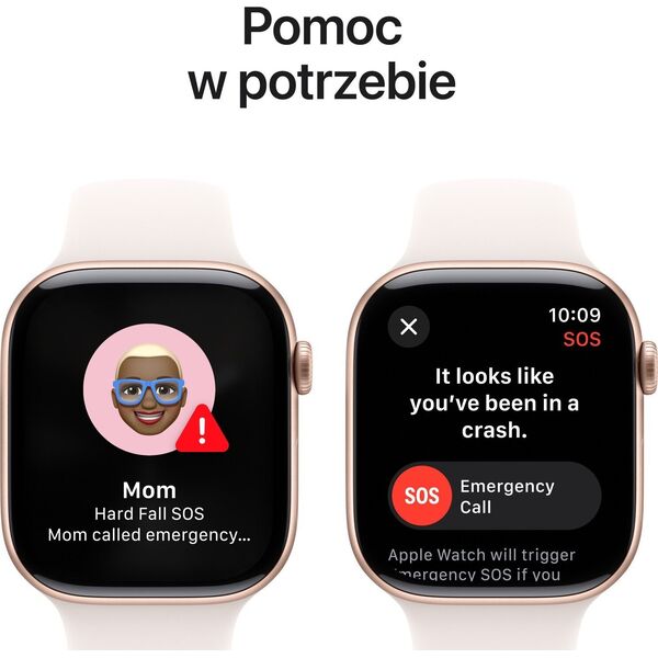 Smartwatch Apple Watch 10 GPS 42mm Rose Gold Alu M/L Różowy (MWWJ3)