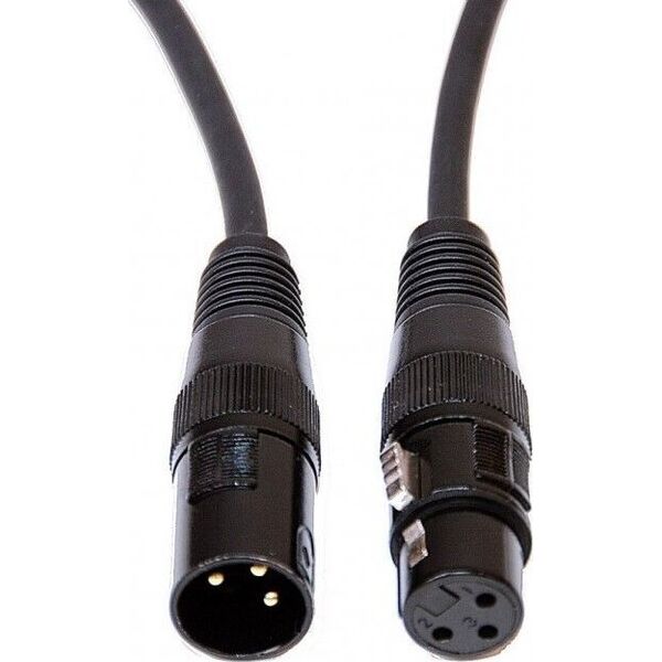 CABLE4ME KABEL DMX AES/EBU XLR-3Pin DO OŚWIETLENIA 3m CZARNY 110 ohm