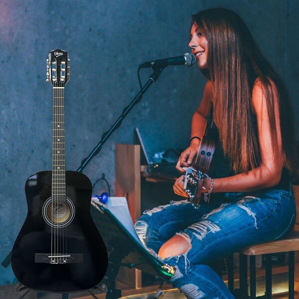 V-TONE BCG BK gitara klasyczna 4/4 3x kostka do gry akordy zestaw