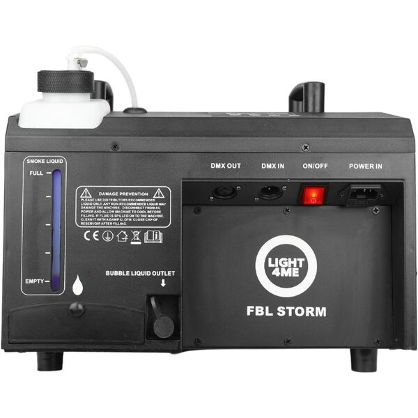 LIGHT4ME FBL STORM profesjonalna wytwornica dymu i baniek efekt LED pilot