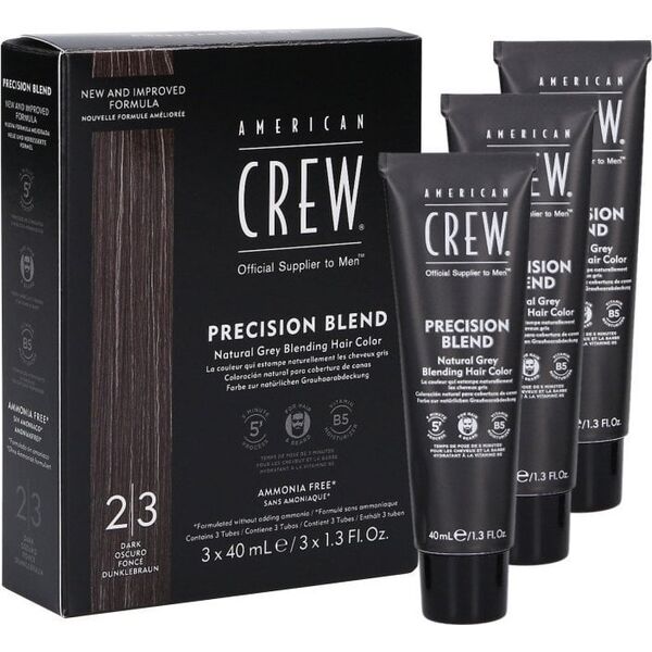 American Crew AMERICAN CREW Precision Blend Odsiwiacz dla mężczyzn DARK (2-3) 3x40ml