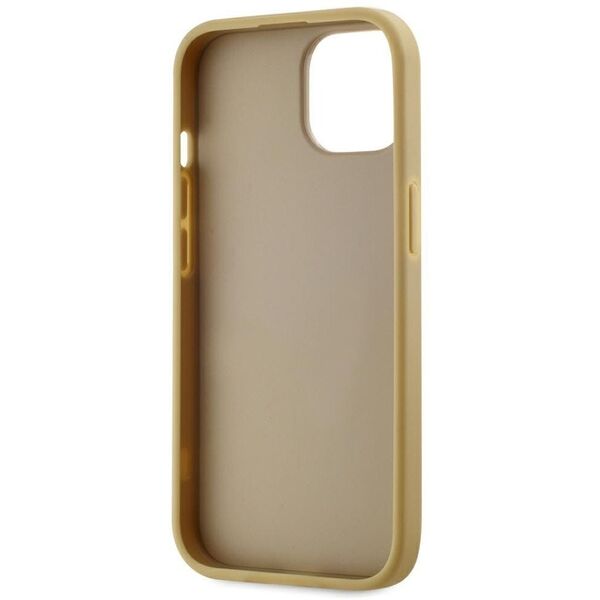 Etui Karl Lagerfeld Wrinkled Metal       Signature do iPhone 15 złoty