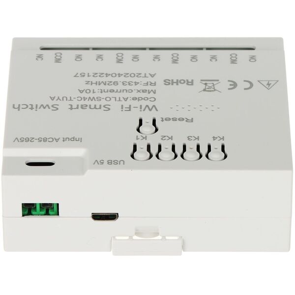 Έξυπνος Διακόπτης Atlo-SW4C-TUYA Wi-Fi, Tuya Smart