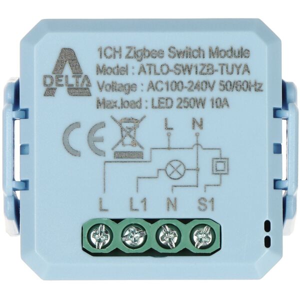 Έξυπνος Διακόπτης ATLO-SW1ZB-TUYA ZigBee, Tuya Smart