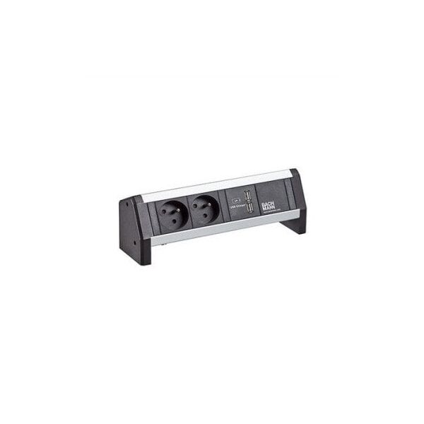 BACHMANN DESK 2xUTE 1xŁadowarka USB GST18 czarny