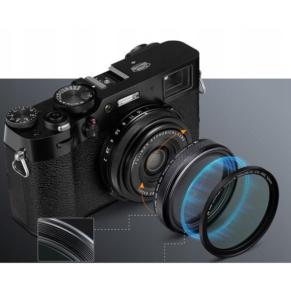 Filtr Dyfuzyjny Black Diffusion 1/4 do FujiFilm X100 X100S X100VI X100F / KF01.2883