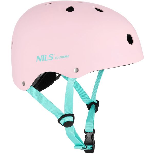 MTW001-1 KASK RÓŻOWY ROZM. L(58-61CM) NILS EXTREME