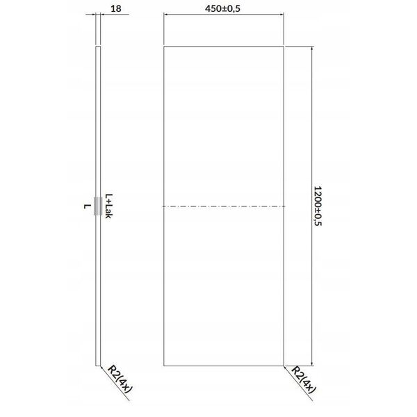 Cersanit S932-026 BLAT LARGA 120 BIAŁY// CER.LARGA-BLAT-120-BIAŁY