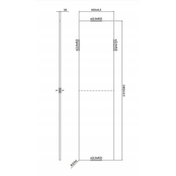 Cersanit S932-029 BLAT LARGA 180 BIAŁY// CER.LARGA-BLAT-160-BIAŁY0