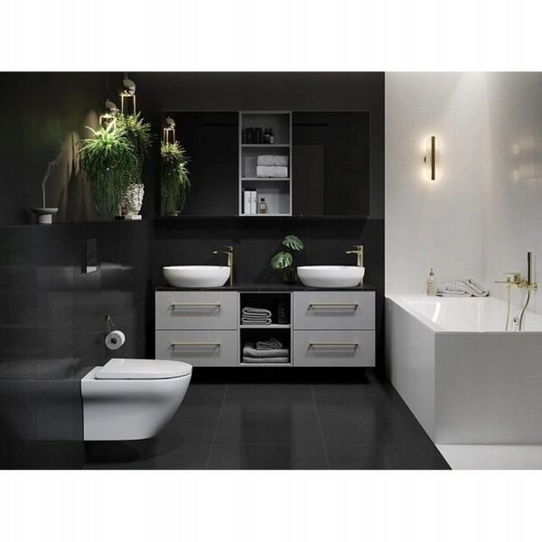 Cersanit S932-063 BLAT LARGA 180 MARMUR CZARNY// CER.LARGA-BLAT-180-MARMUR-CZ