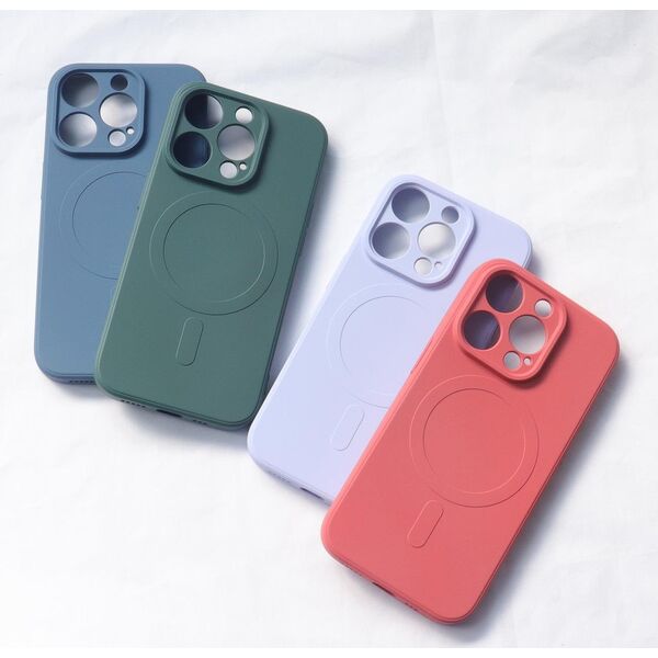 Hurtel Silikonowe etui kompatybilne z MagSafe do iPhone 15 Plus Silicone Case - czarne