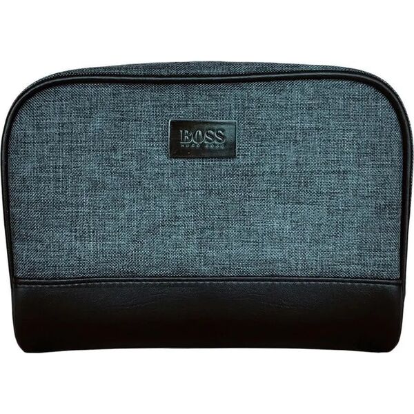 Hugo Boss Hugo Boss, Τσάντα Καλλυντικών, Τσάντα Ταξιδιού, Γκρι, Για Άνδρες, 23 x 8 x 14 cm Για Άνδρες