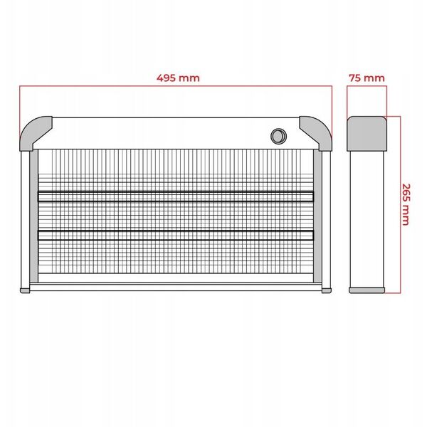 Λάμπα κουνουπιών 30W/80m2 IP20 fin MKE005