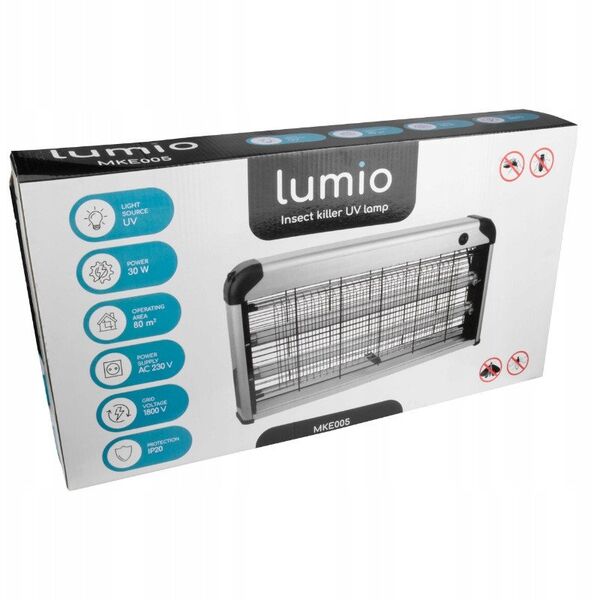 Λάμπα κουνουπιών 30W/80m2 IP20 fin MKE005