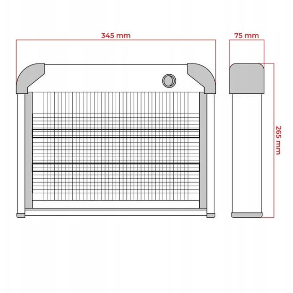 Λάμπα κουνουπιών 16W/60m2 IP20 fin MKE004