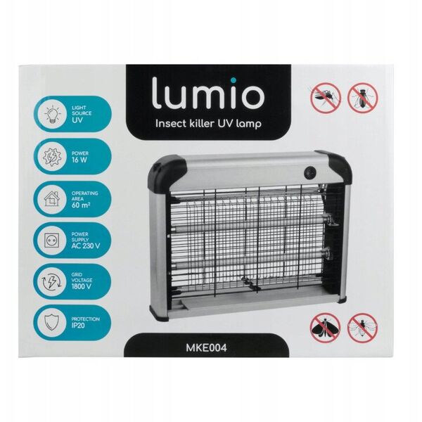 Λάμπα κουνουπιών 16W/60m2 IP20 fin MKE004