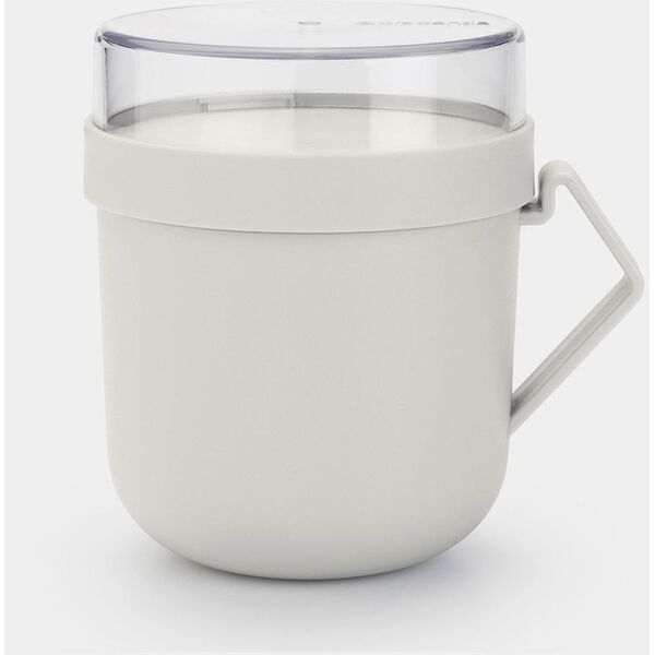 BRABANTIA Φτιάξτε &amp| Πάρτε δοχείο σούπας 0.6L ανοιχτό γκρι 203848