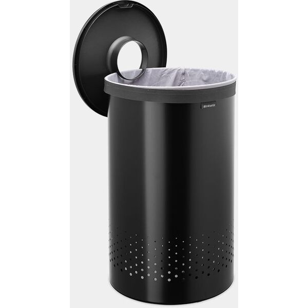 Νέο! BRABANTIA Καλάθι απλύτων 60L Ματ Μαύρο 242380