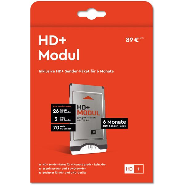 HD plus HD+ module που περιλαμβάνει πακέτο καναλιών HD+ για 6 μήνες