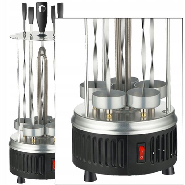 Zilan ZLN5565 Vertikalais barbekju grils 900W