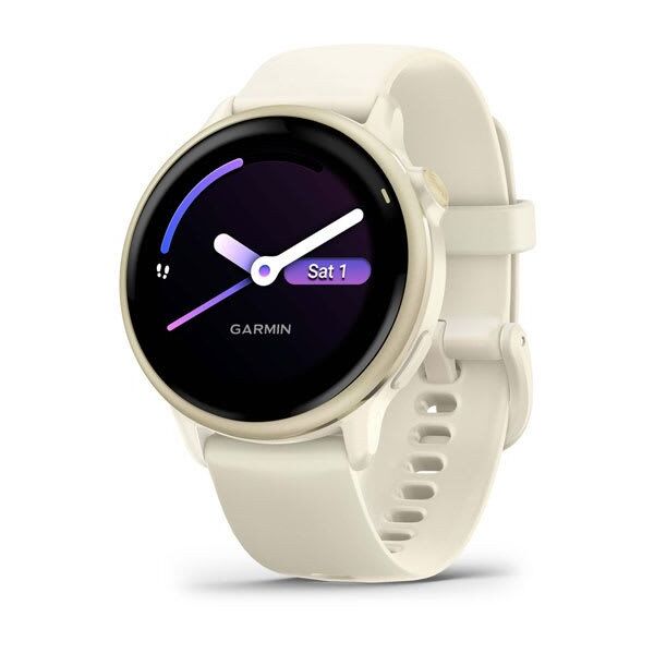 Garmin vívoactive® 6, Lunar Gold with Bone Band