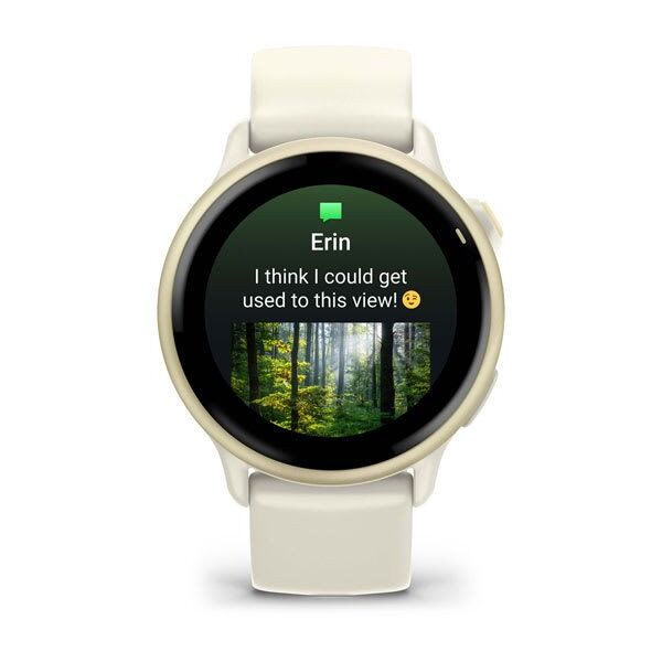 Garmin vívoactive® 6, Lunar Gold with Bone Band