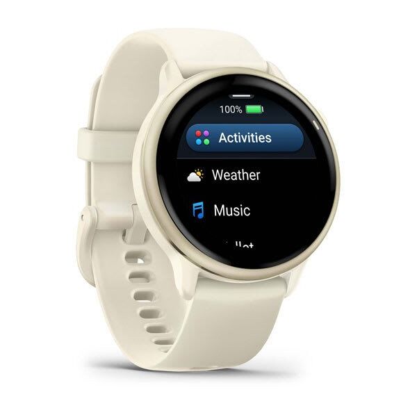 Garmin vívoactive® 6, Lunar Gold with Bone Band