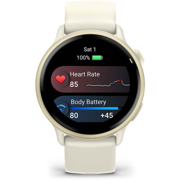Garmin vívoactive® 6, Lunar Gold with Bone Band