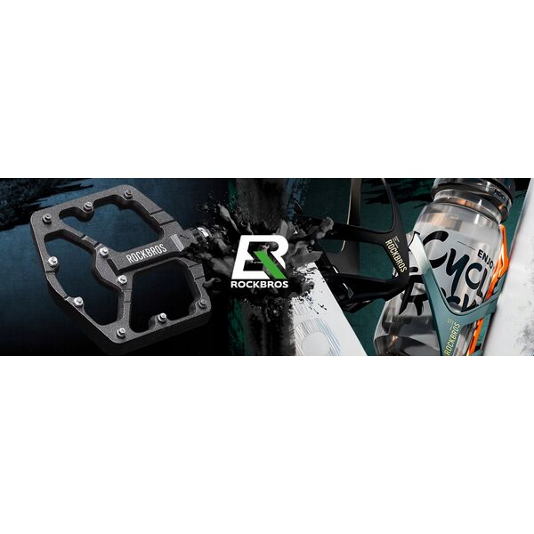 Kask rowerowy Rockbros z szybką, odpinane okulary z ochroną UV, unisex - czarno-brązowy