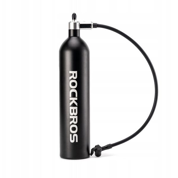 Zbiornik ciśnieniowy Rockbros do pompowania opon bezdętkowych tubeless 200 PSI 1.2l - czarny