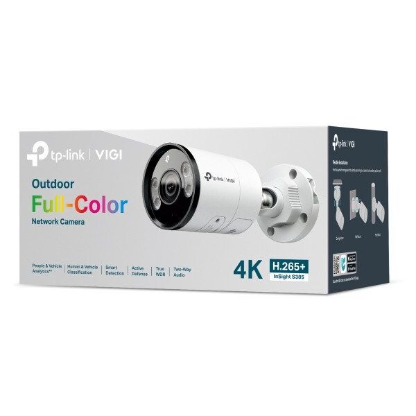 TP-Link INSIGHT S385 Kula (kształt) Kamera bezpieczeństwa IP Zewnętrzna 2880 x 1620 px Ściana