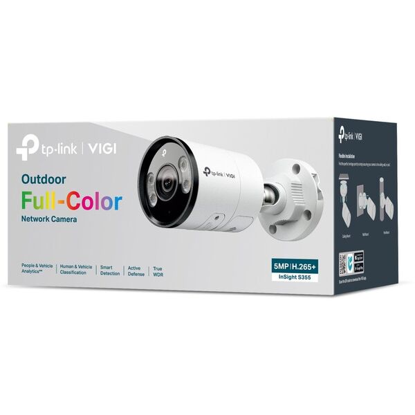 TP-Link INSIGHT S355 Kula (kształt) Kamera bezpieczeństwa IP Zewnętrzna 2880 x 1620 px Ściana