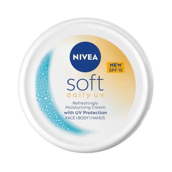 NIVEA_Soft Daily UV ενυδατική κρέμα με προστασία UV για πρόσωπο, σώμα και χέρια SPF15 200ml