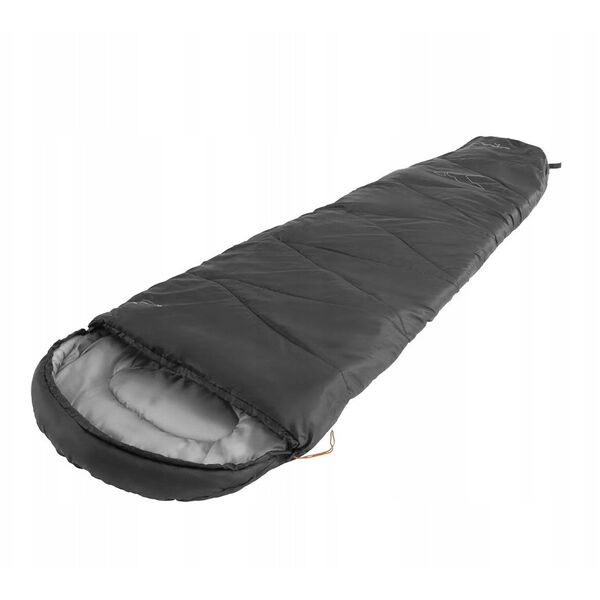 Easy Camp Starling Mummy Μαύρος 8°C | Υπνόσακος | 210 x 75 x 50 cm | -5 έως 12 °C | Διπλής κατεύθυνσης άνοιγμα, αυτόματο κλείδωμα