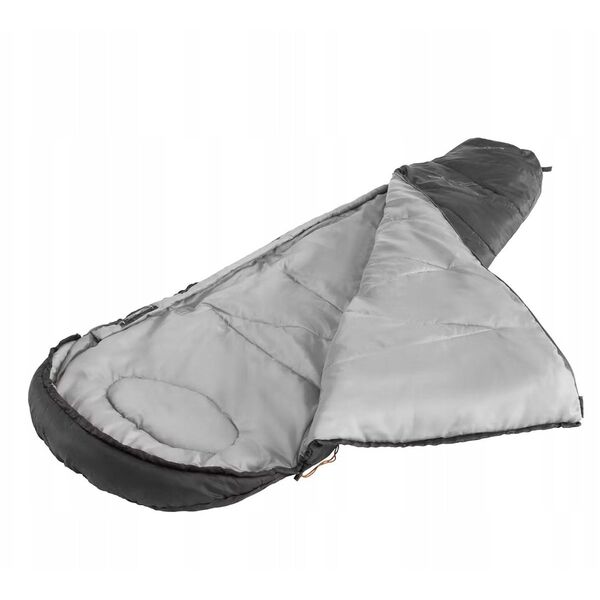 Easy Camp Starling Mummy Μαύρος 8°C | Υπνόσακος | 210 x 75 x 50 cm | -5 έως 12 °C | Διπλής κατεύθυνσης άνοιγμα, αυτόματο κλείδωμα