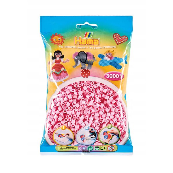 Revell Hama midi perler 3000stk pastel rosa 13801002 28178201951