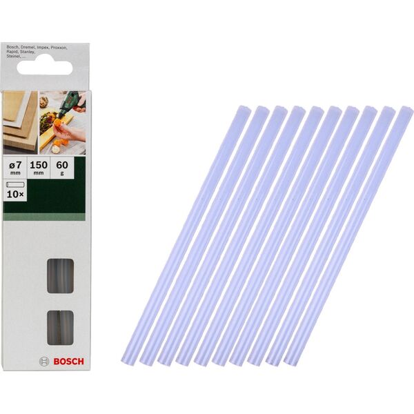 Pistolet do kleju Bosch Bosch Accessories 2609256A04 Heißklebesticks 7 mm 150 mm Transparent 60 g 10 St.