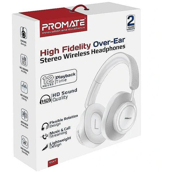 Ασύρματα Ακουστικά Promate Takt Bluetooth 5.4 / AUX
