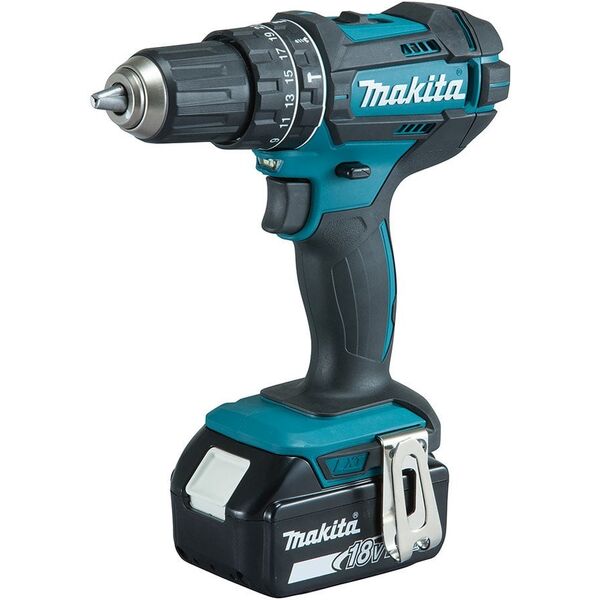 MAKITA DHP482RFX9 Κρουστικό Δραπανοκατσάβιδο 18V 1900 RPM Κεντρικό κλείδωμα 1,5 kg Μαύρο, Πράσινο