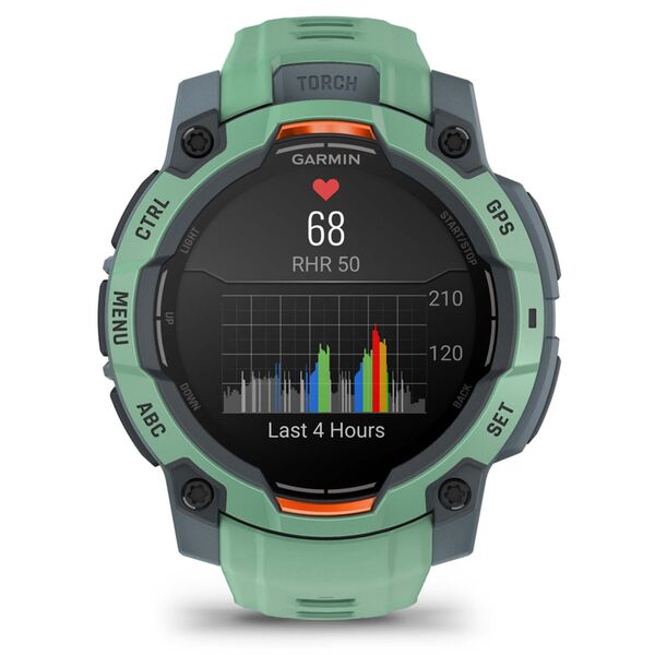 Garmin Instinct 3 45mm AMOLED λυκόφως/νέο τροπικό