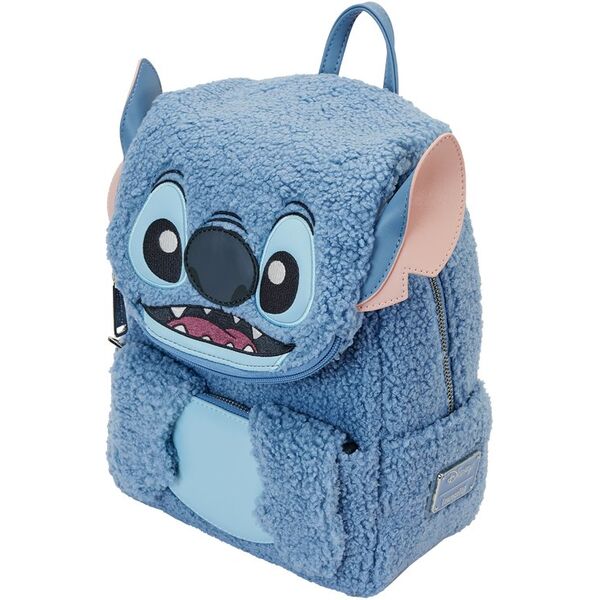 Loungefly Disney Stitch λούτρινο σακίδιο πλάτης 26εκ