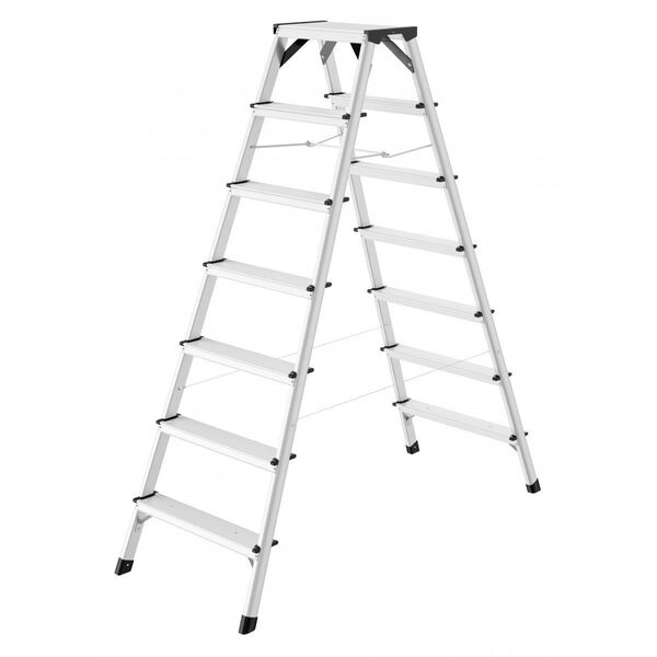 Σκάλα διπλής όψης D60 StandardLine / αλουμίνιο / 2x7 σκαλοπάτια 4007126865717