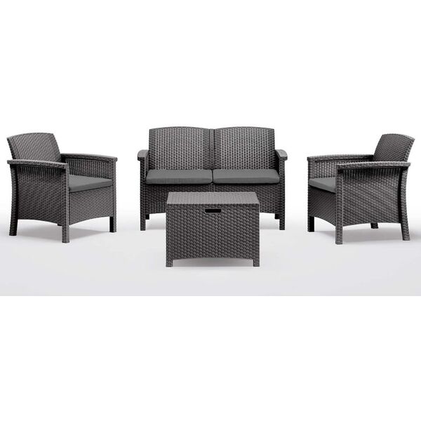 Σετ επίπλων κήπου Set Venezia 2 γκρι 8003723491676