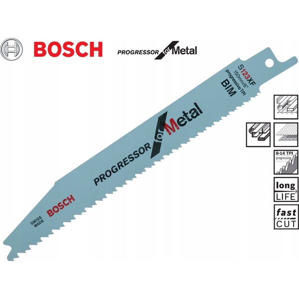 Bosch Bosch sabre saw blade S 123 XF Progressor for Metal, 25 pieces (length 150 mm)